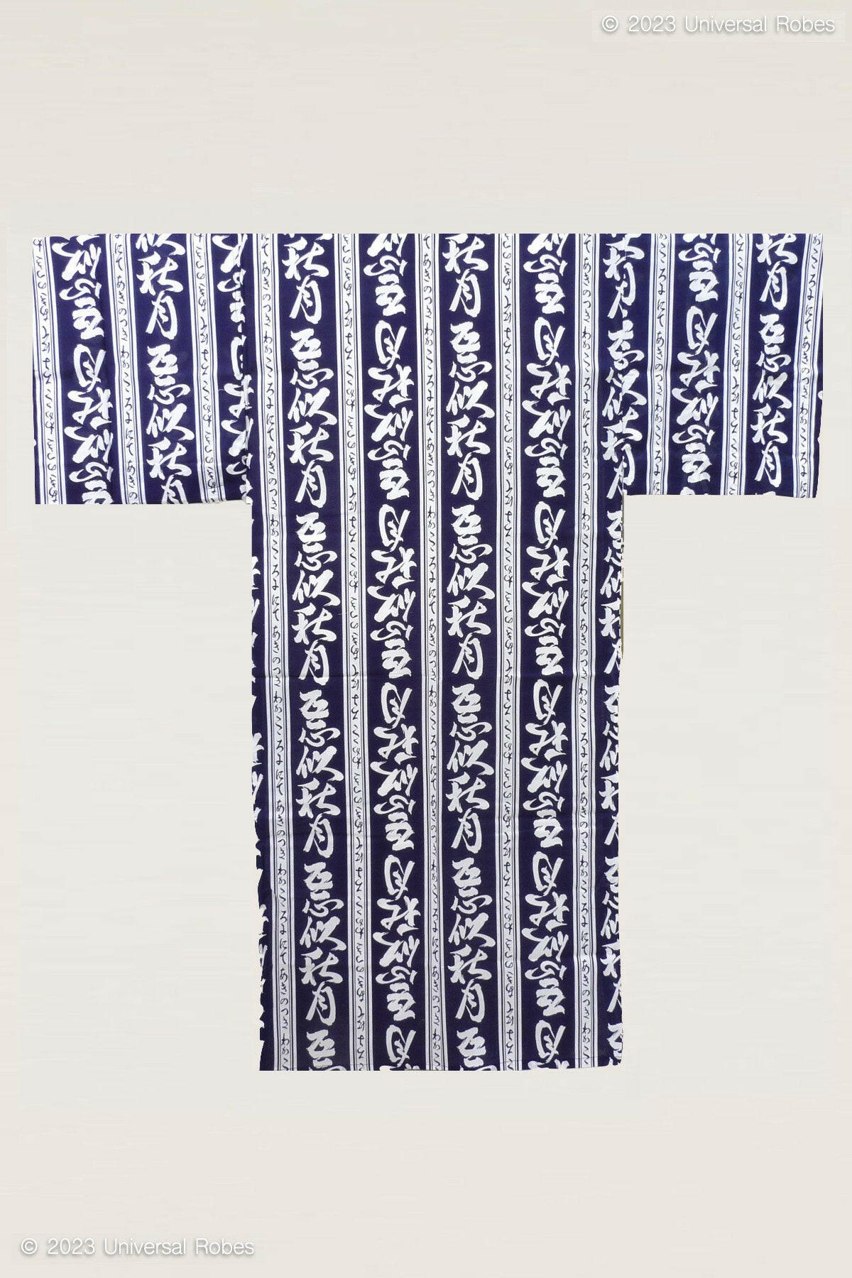 Men Autumn Moon Cotton Yukata Kimono.