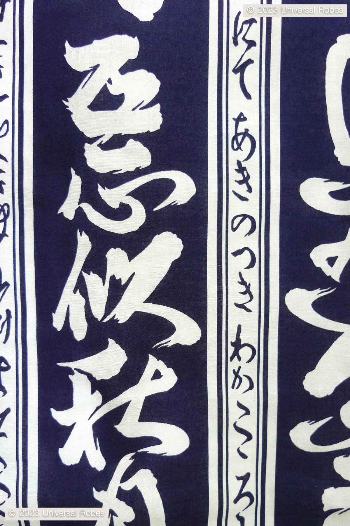 Men Autumn Moon Cotton Yukata Kimono.