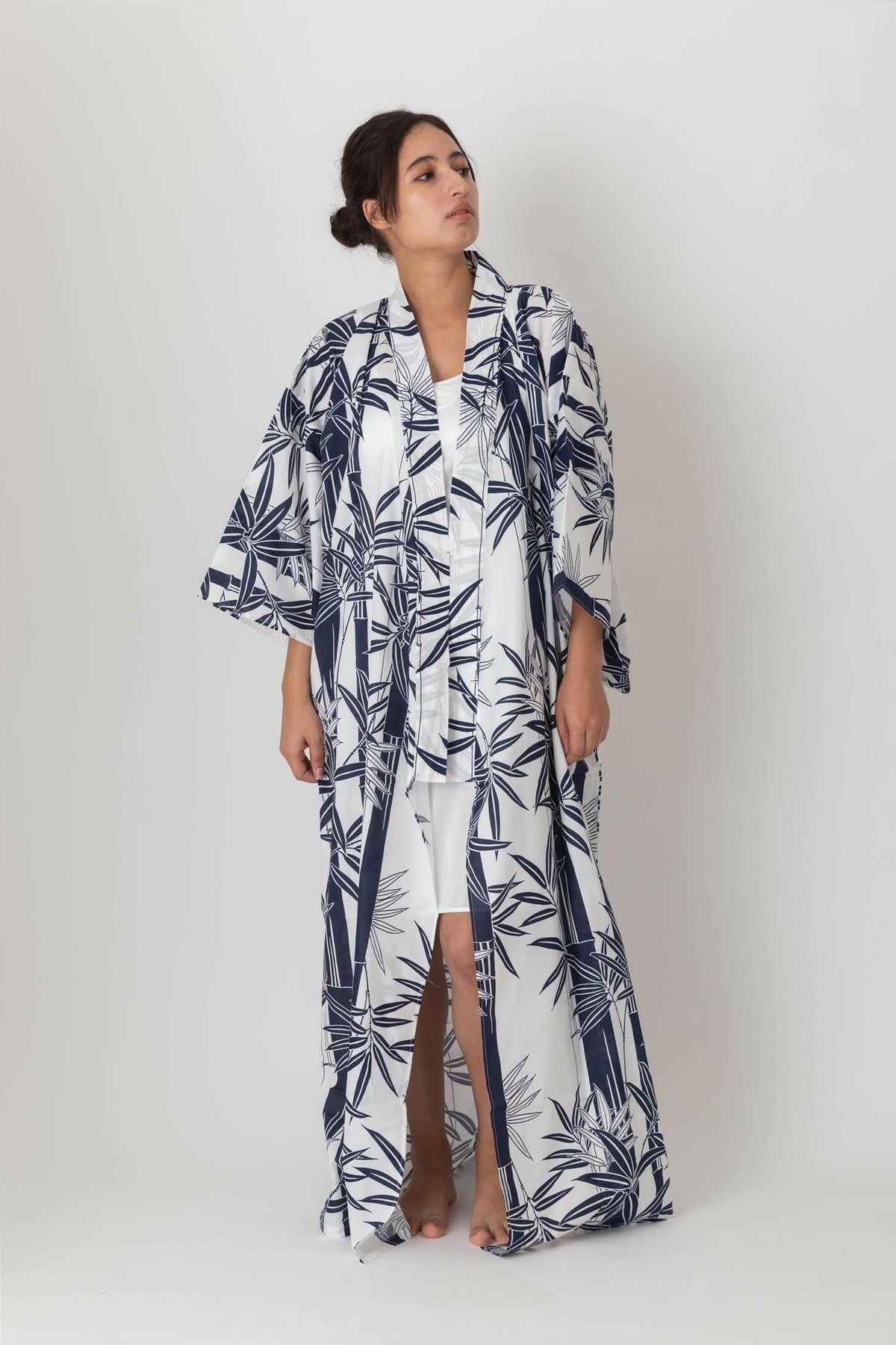 Women Bamboo Cotton Yukata Kimono.