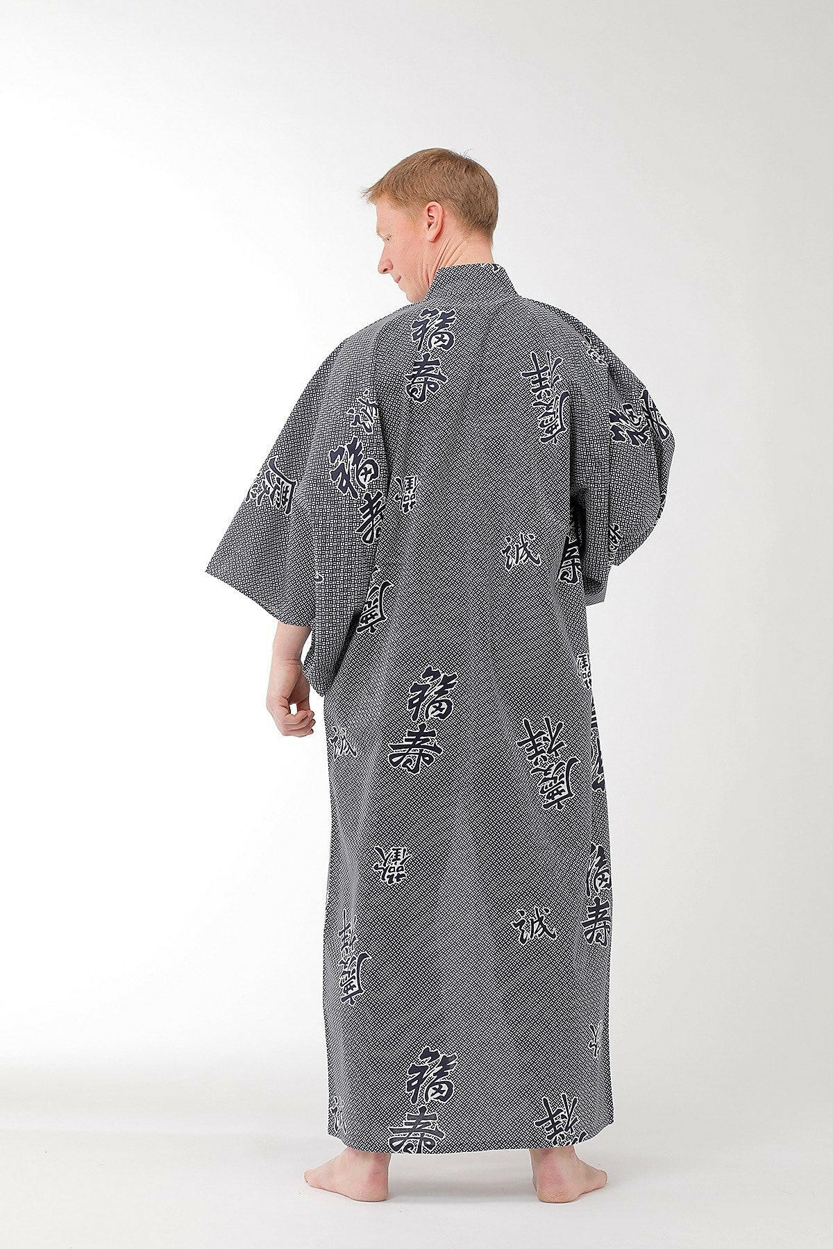 Plus Size: Men Joyous Cotton Yukata Kimono.