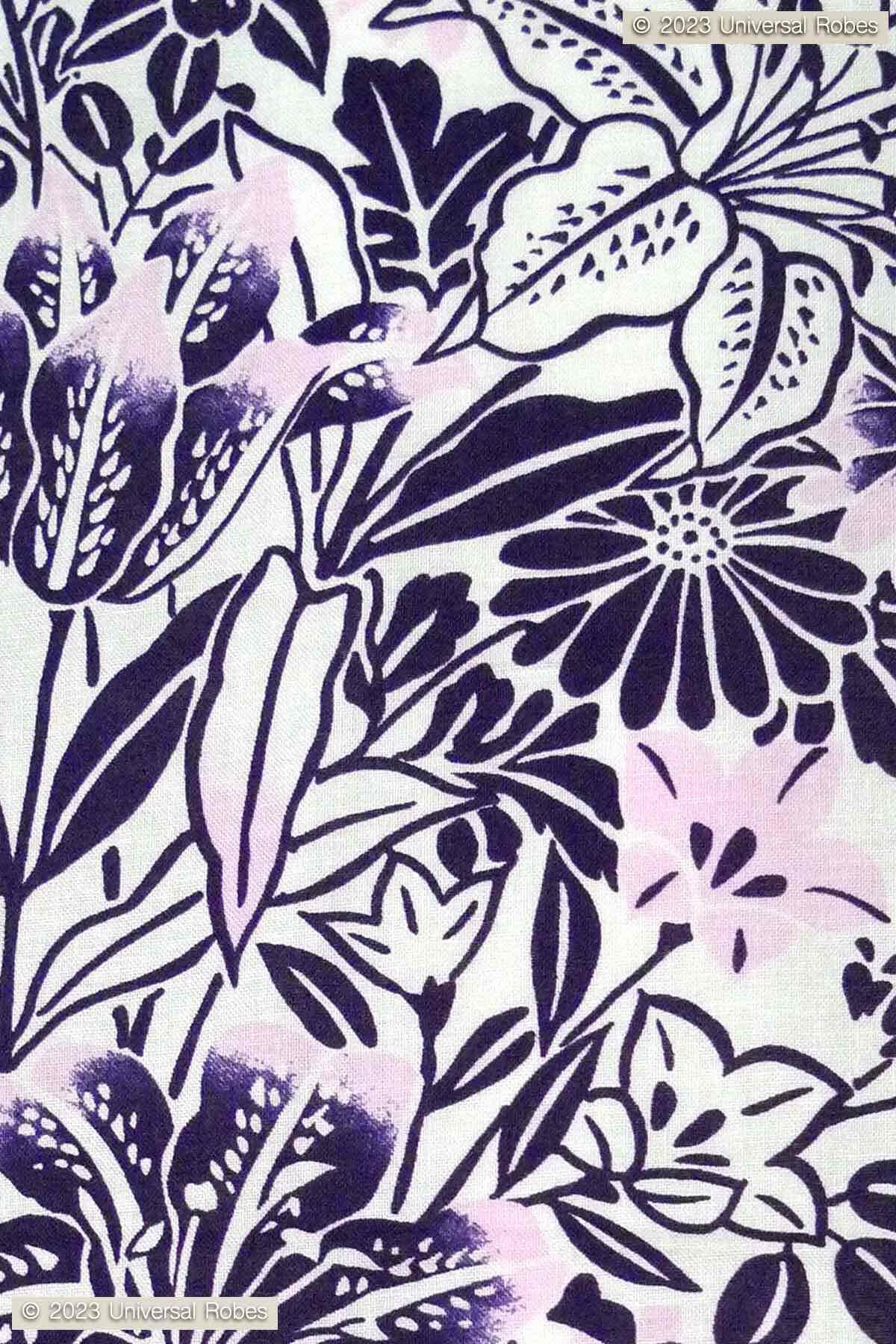 Women Lily Cotton Yukata Kimono.