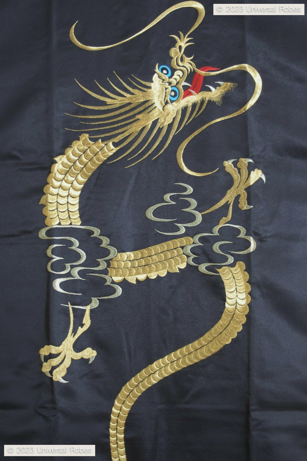 Men Rising Dragon Polyester Kimono.