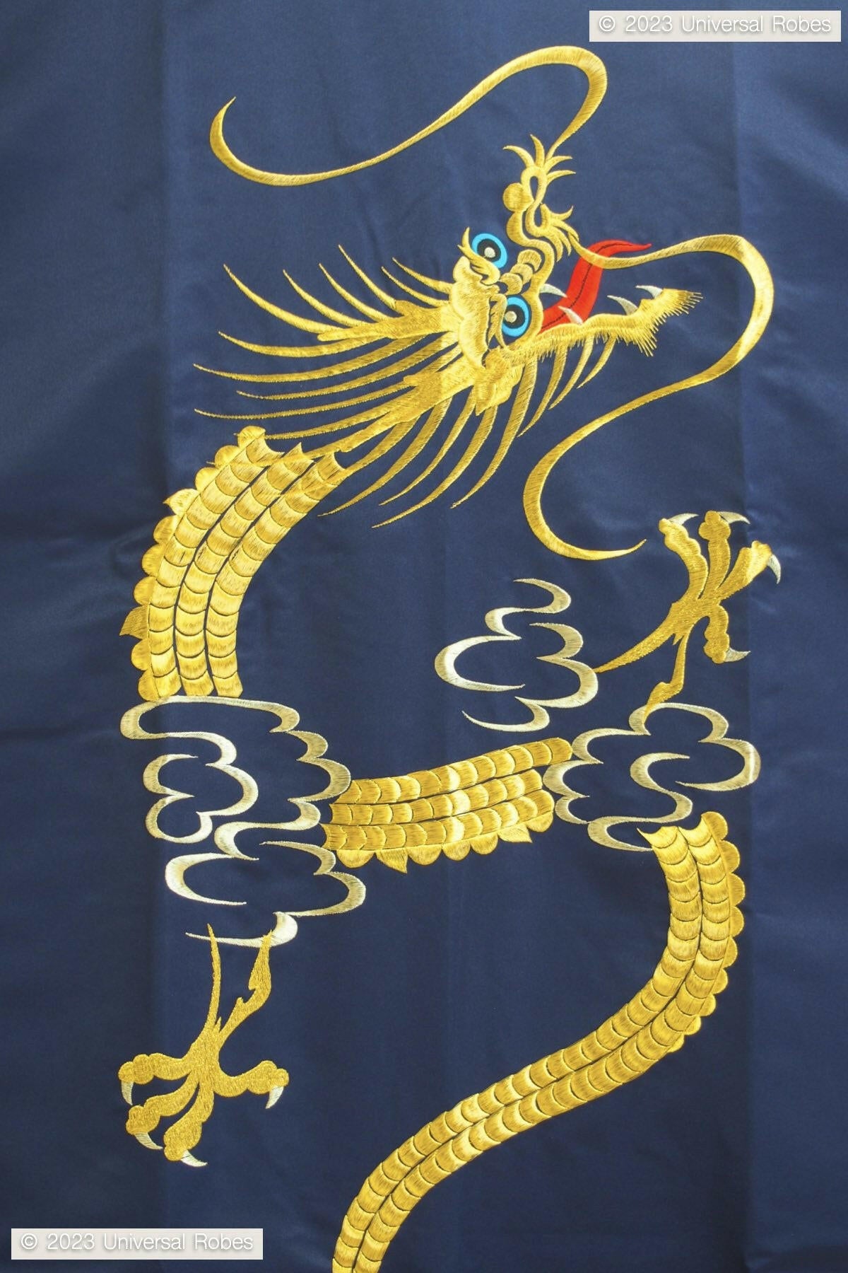 Men Rising Dragon Polyester Kimono.