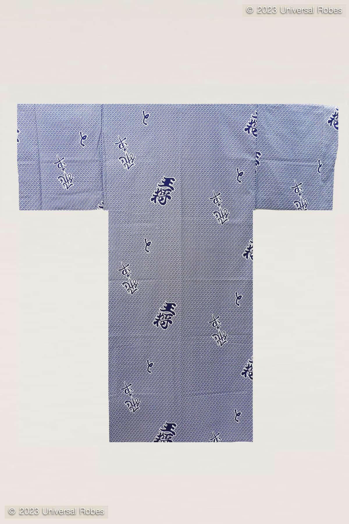 Men Rook Cotton Yukata Kimono.