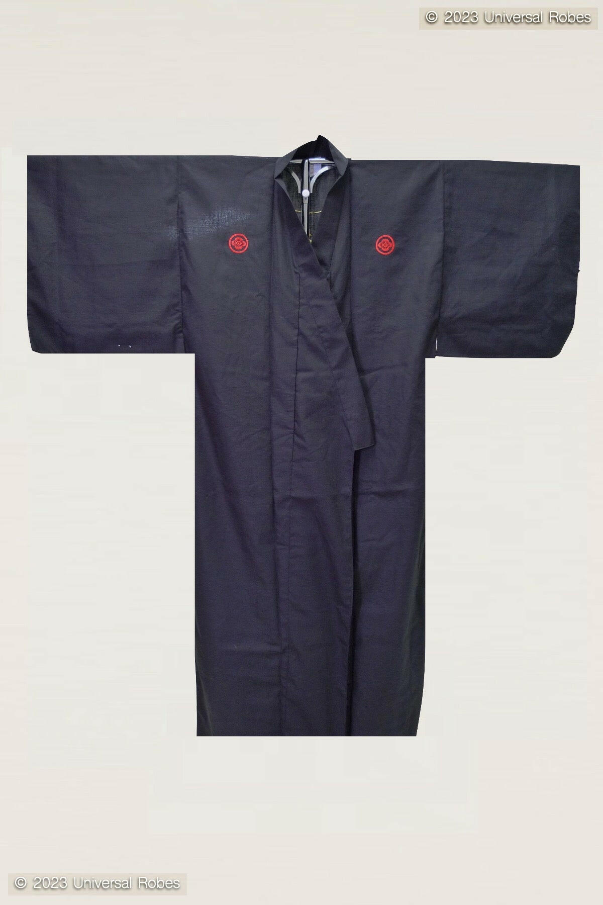 Men SAMURAI Cotton Kimono Silver.