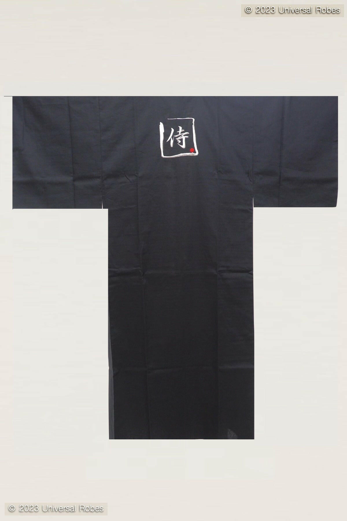 Men SAMURAI Cotton Kimono Silver.