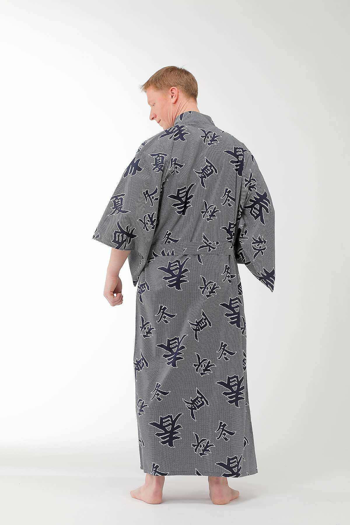 Men Four Seasons Cotton Yukata Kimono.