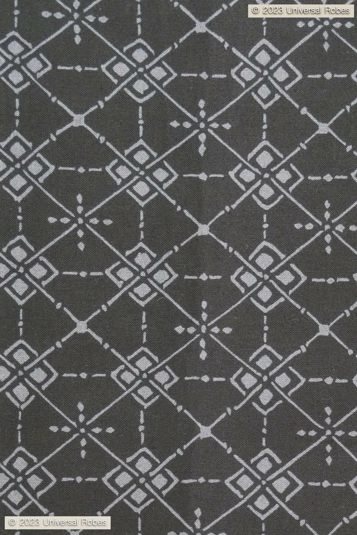 Men Argyle Pattern Cotton Short Yukata Kimono Color Black Product Zoom View