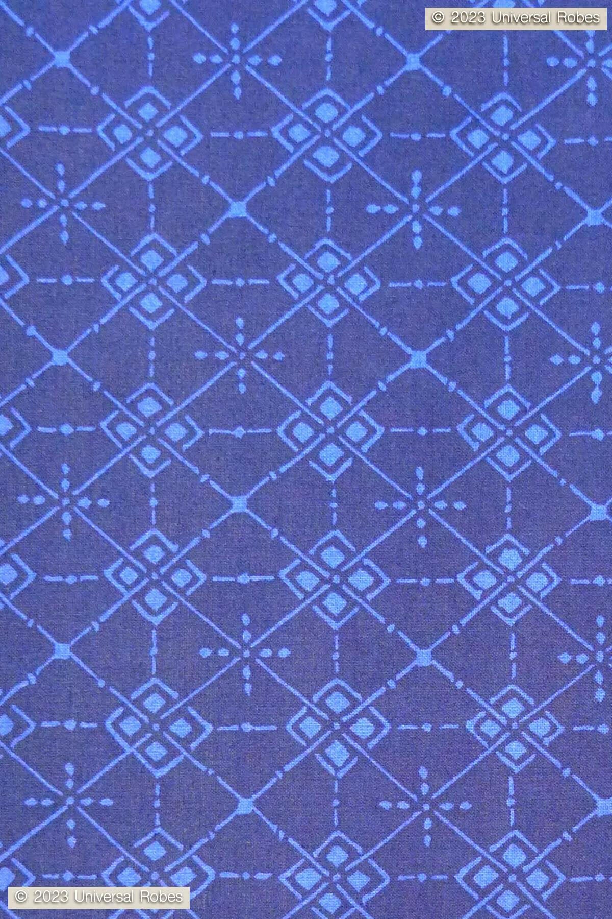 Men Argyle Pattern Cotton Short Yukata Kimono Color Navy Product Zoom View