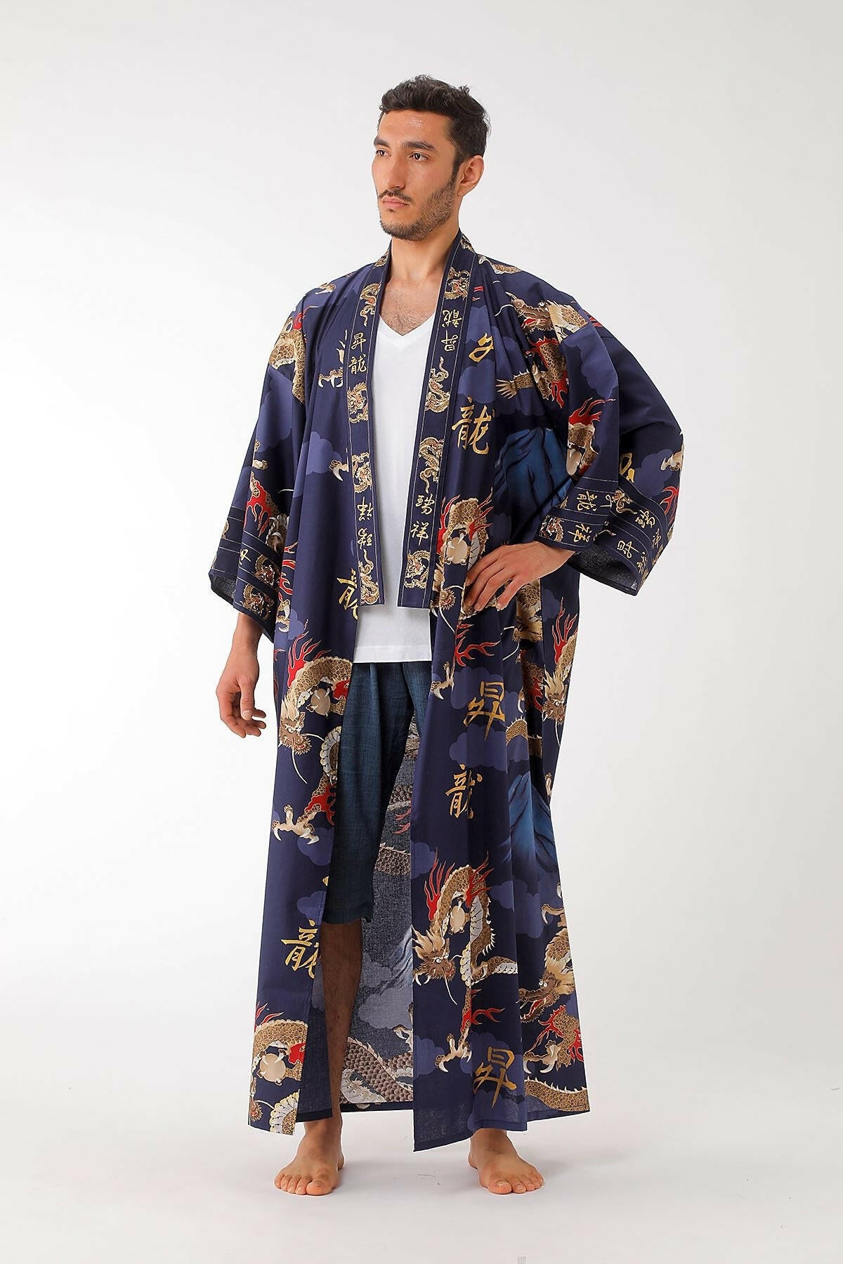 Men's kimono outlet robe cotton